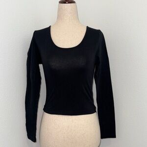 Classic Black Long Sleeve Top
